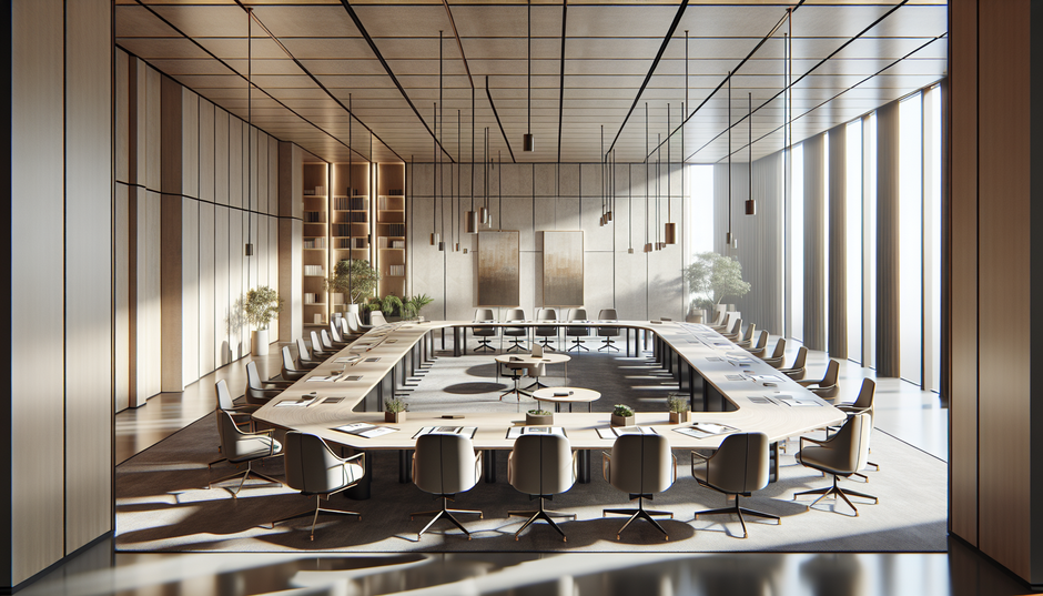 Designing A Collaborative Boardroom With Modular Tables