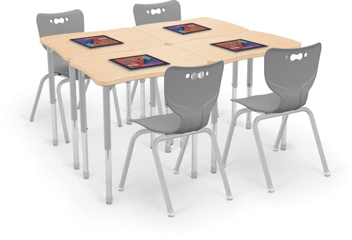 1643H - Mooreco Hierarchy Creator Rectangle Height Adjustable Student Desk