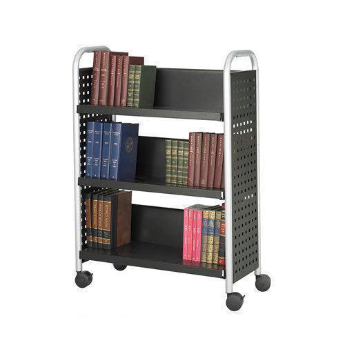 5336 - Scootâ„¢ Single Sided 3 Shelf Book Cart by Safco