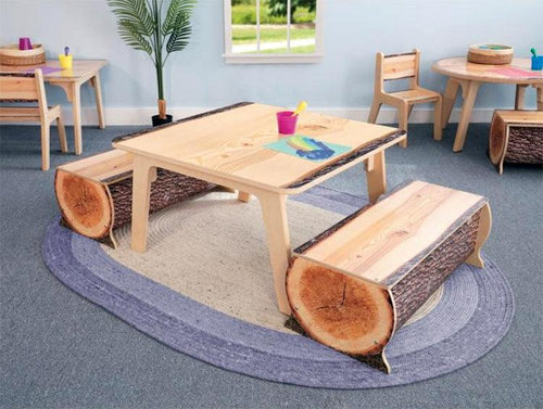 WB0898 - Nature View Live Edge Log Bench 10