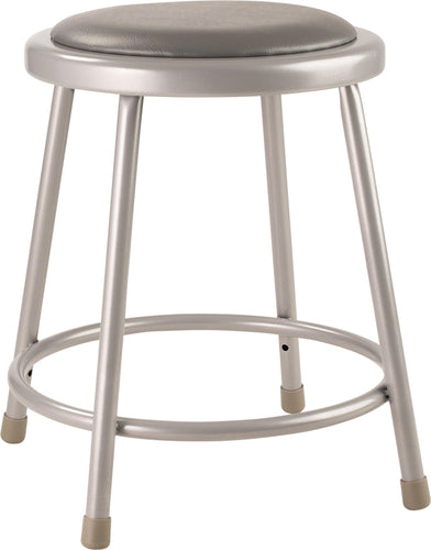 6418 - 5 pack Heavy Duty Steel Stool Vinyl Padded Seat 18