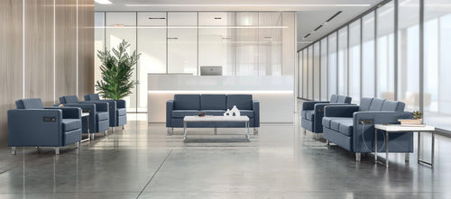 ATL51 - Atlantic Club Chair with Power Charging Station by Office Star