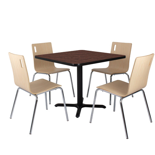 BCC22 - National Public Seating 4 Pack Bushwick Bentwood Chair