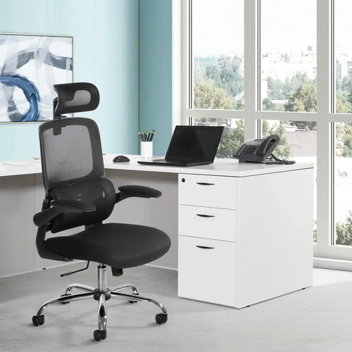EM60020CHR - Mesh Back Manager's Chair with Adjustable Headrest by OSP