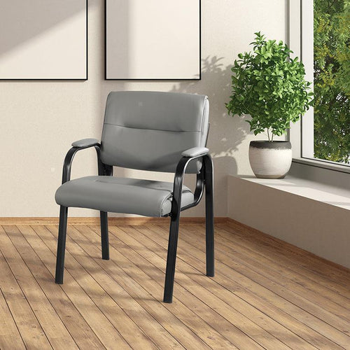 FL10274 - Padded Seat & Back Visitor’s Chair w/ Black Frame by OSP
