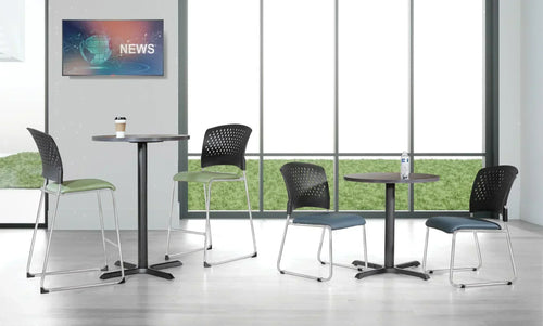 88657C23 - Tall Stacking Visitor's Chair w/ Ventilated Plastic Back (23 pack+dolly) by Office Star