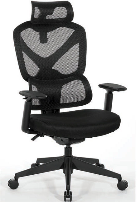 71142HR - Mesh Back Fabric Seat w/Headrest Manager's Chair by Office Star