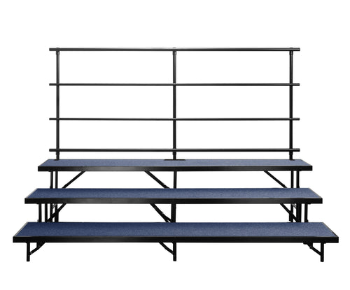 GRR-S - National Public Seating Back Guard Rail for Straight Risers