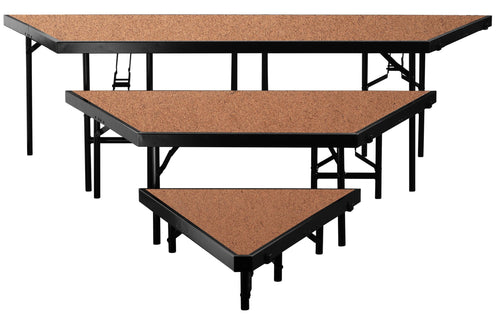 SPST36LHB - National Public Seating Portable Multi-Level Hardboard Pie Stage Set