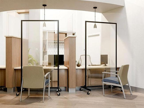 CRD1 - Clear Acrylic Plexiglass Partitions by Screenflex