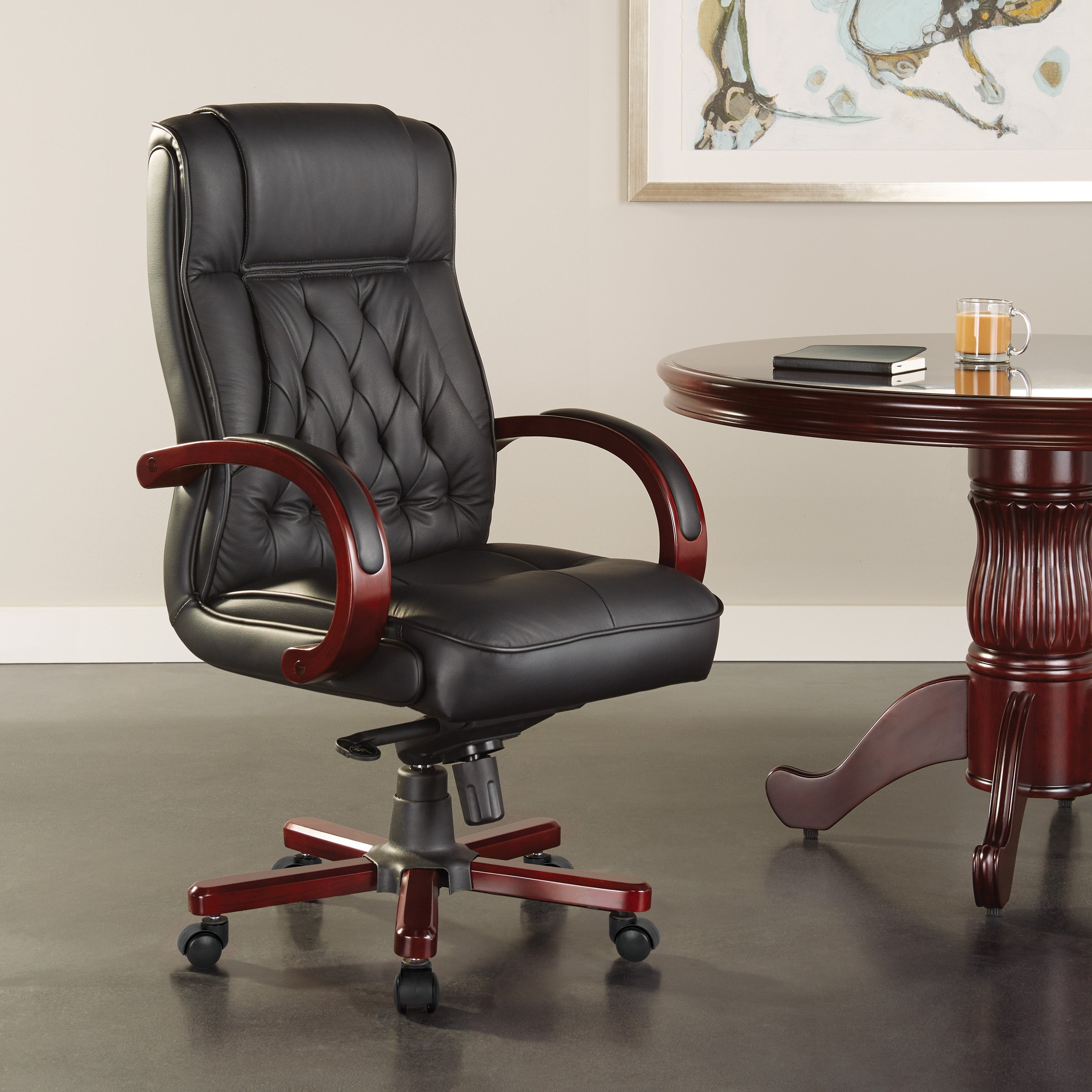 TWN300L - Traditional High Back Executive Leather Office Chair by Office Star