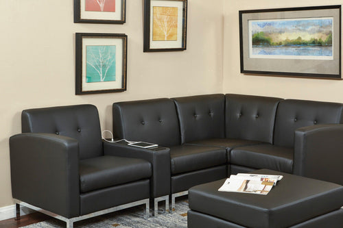 WST51P - Wall Street Modular Charging Center Console by Office Star