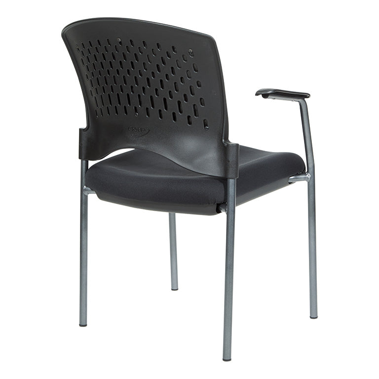 84710 - Titanium Finish Visitor's Chair with Arms by Office Star