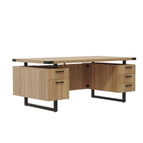 Safco Mirella Free Standing Desk Top with Modesty Panel