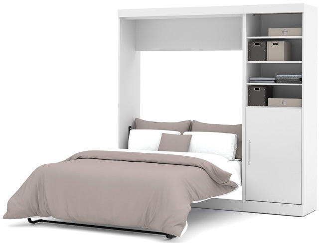 25890 Nebula Collection 84" Full Wall Bed & Storage Combo