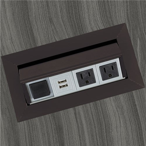 PM33 - Module with 2 Power and 2 USB Outlets by Safco