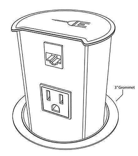 37 - Conference Table Uptract Power Center by DMI