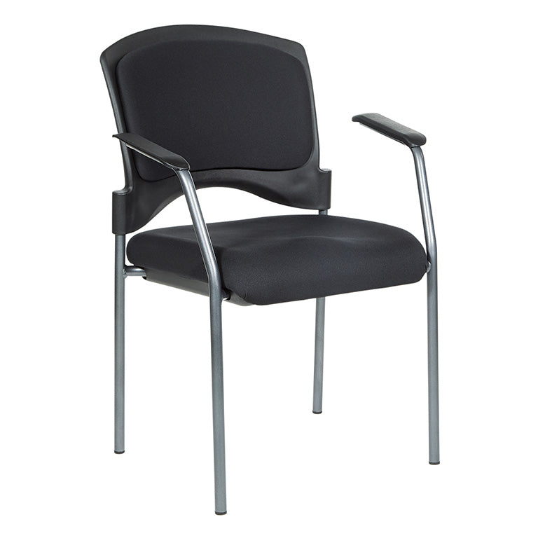 84710 - Titanium Finish Visitor's Chair with Arms by Office Star