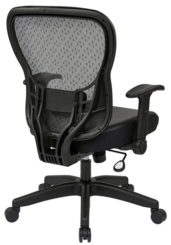 529-E3R2N1F2 Deluxe R2 SpaceGrid® Back, Bonded Leather Seat