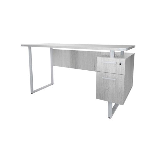 5513 - Mirella Soho Desk with Built in Pedestal by Safco
