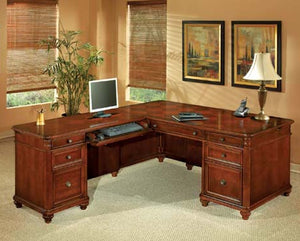 7480-55 Antigua Series Executive 'L' Desk 72"W