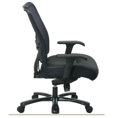 75-47A773 - Double Air Grid® Back & Layered Leather Seat Ergonomic Chair by Office Star