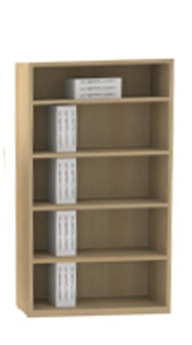 A829 Amber Five Shelf Bookcase
