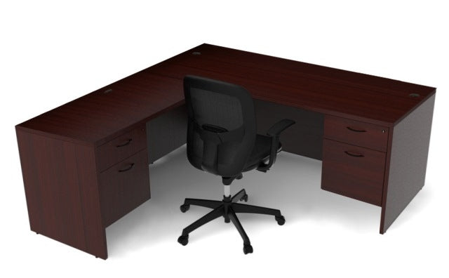 AM-319N Amber 'L' Shaped Office Desk, 71"