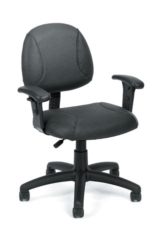 LeatherPlus Task Office Chair w/Arms