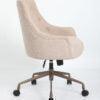 B566BZ - Beige Desk Chair with Rustic Bronze Base by Boss