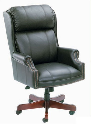 Executive Traditional Black CaresoftPlus Fabric Office Desk Chair