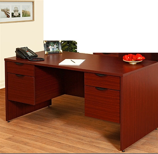 Economy Series Double Pedestal Desk by Candex