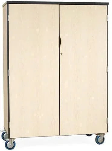 CA376 - Deluxe Wood Heavy-Duty Mobile Storage/Wardrobe Cabinet,w/Drawers 48
