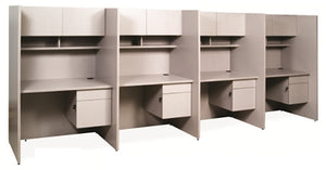 CA615BF-2 Economy Cubicle  Privacy Station w/Drawers