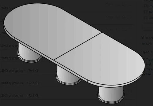 KEN63 - Kenwood 14' Racetrack Conference Table by Office Star