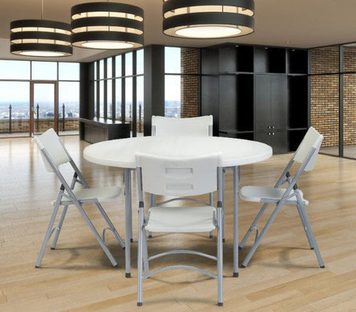 BT48R - Round 48†Blow Molded Lightweight Plastic Table by NPS