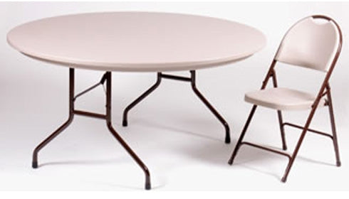 R60 Heavy-Duty Round Plastic Folding Tables