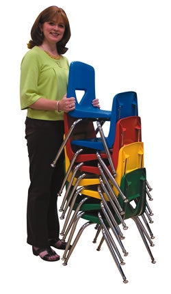 120 Series Polyethylene Shell Stack Chair