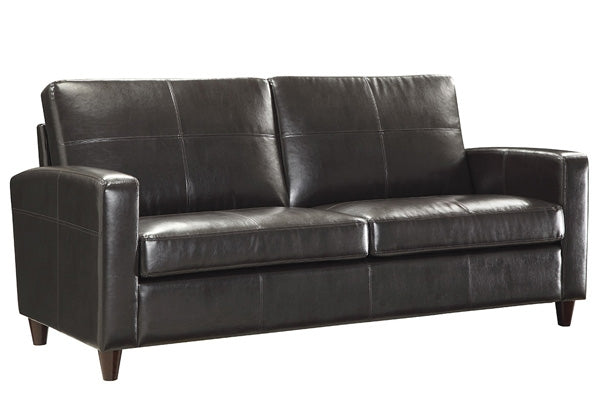 SL2813 Eco Leather Sofa with Espresso Finish Legs