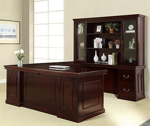 TOW-TYP22 - Townsend Series Traditional Executive 'U' Shape Desk by Office Star
