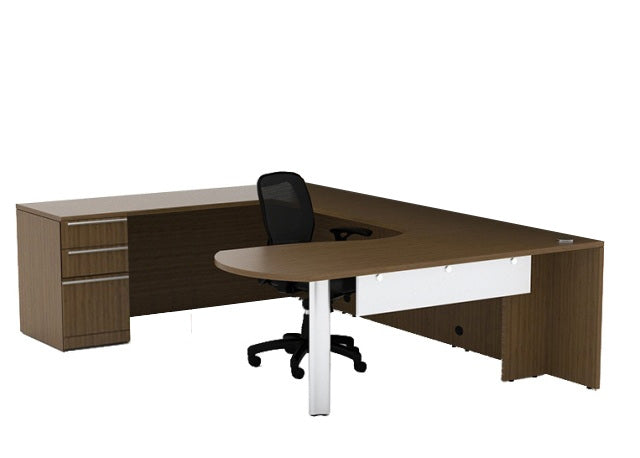 VL-721  Verde 'U' Shaped Office Desk 'ArcEnd' Top