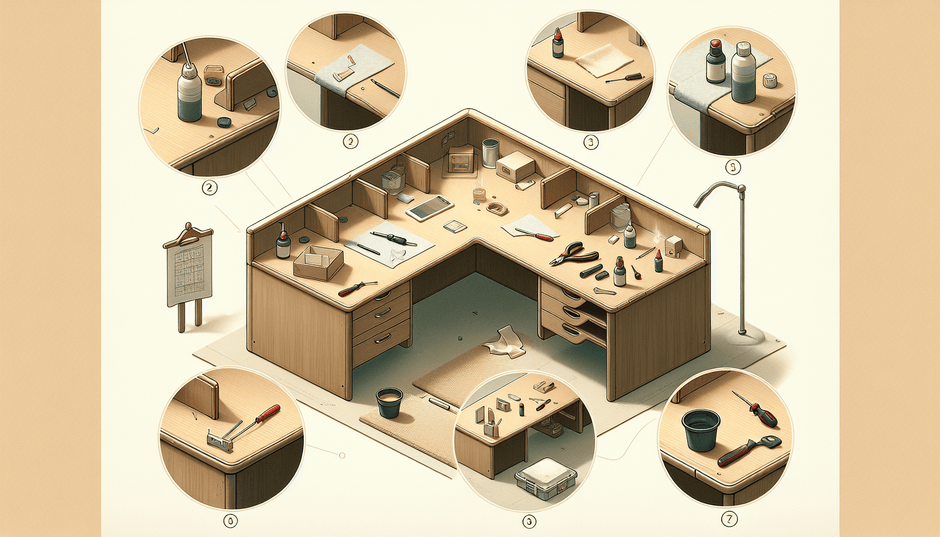 Maintenance For An L-Shaped Desk