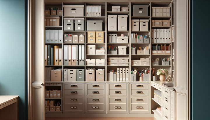 Office Closet Organization Ideas