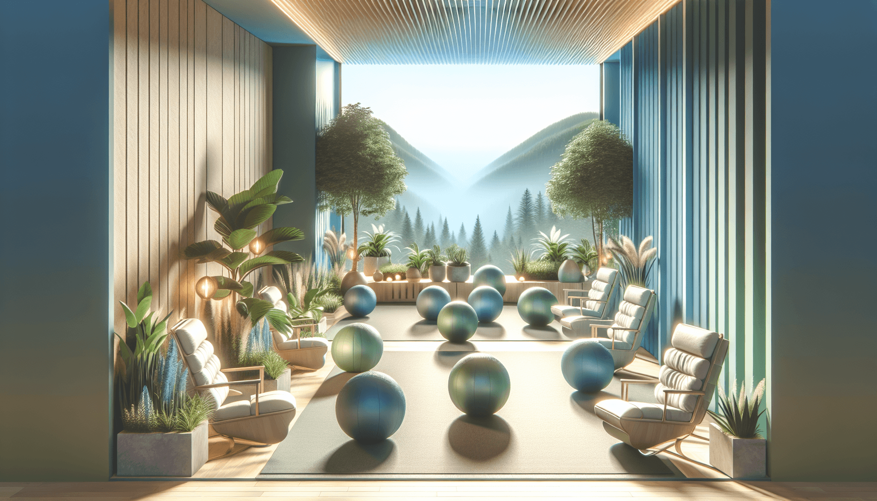 Wellness Zone Examples Incorporating Wellness Zones With Yoga Ball Chairs