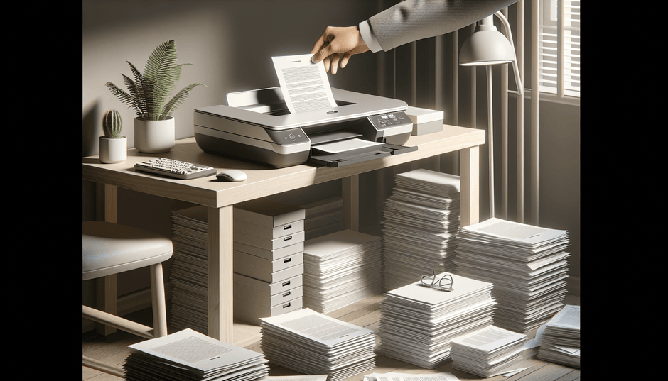 How to Reduce Paper Clutter with a Document Scanner Station?