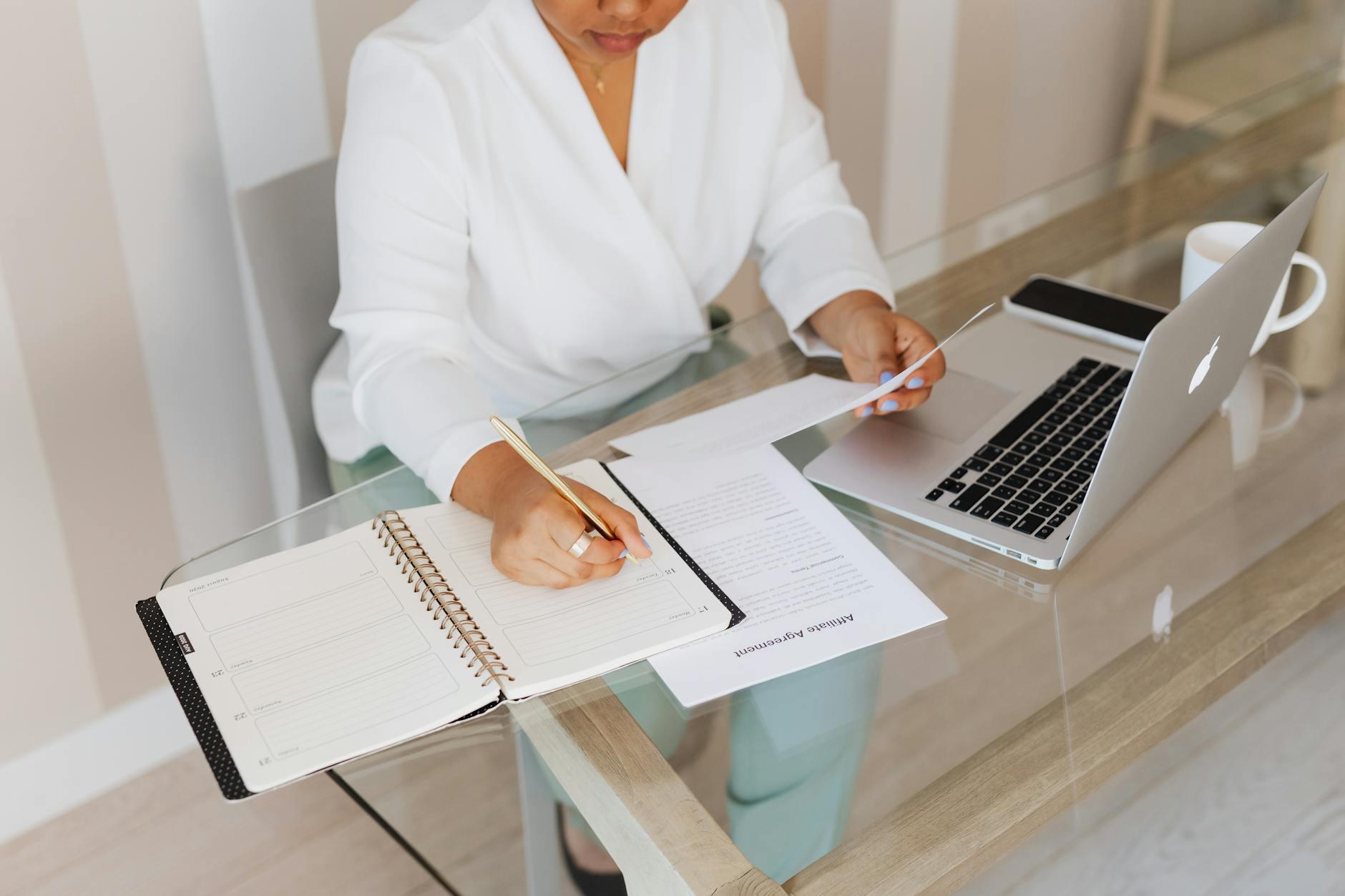 How To Style An Office With A Glass-Top Desk?