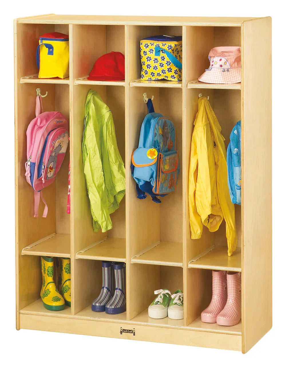 0268JC - Jonti-Craft 4 Section Coat Lockers for Preschool & Daycare