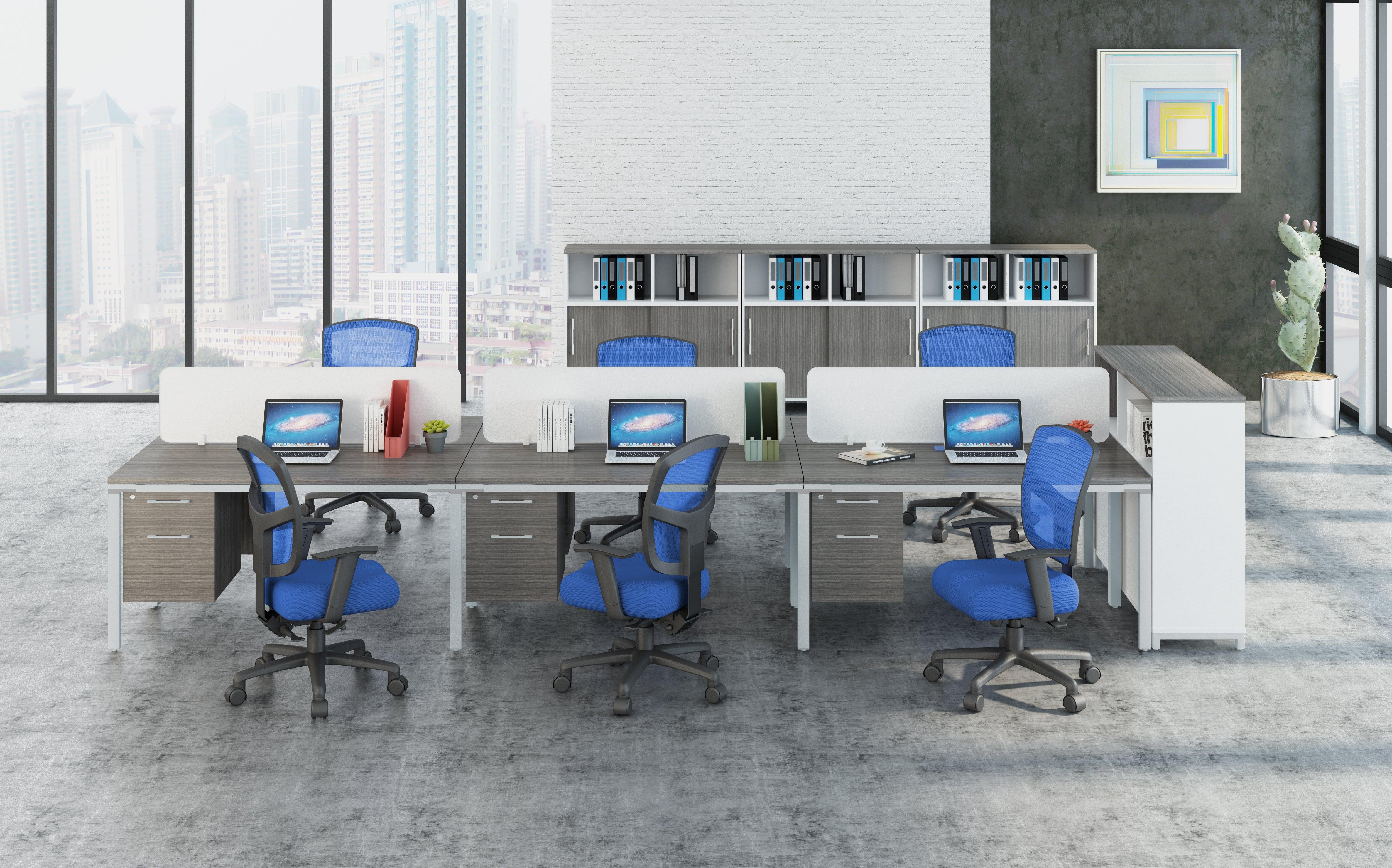 SGSD020 - Simple System 6 Person Facing Benching Workstations