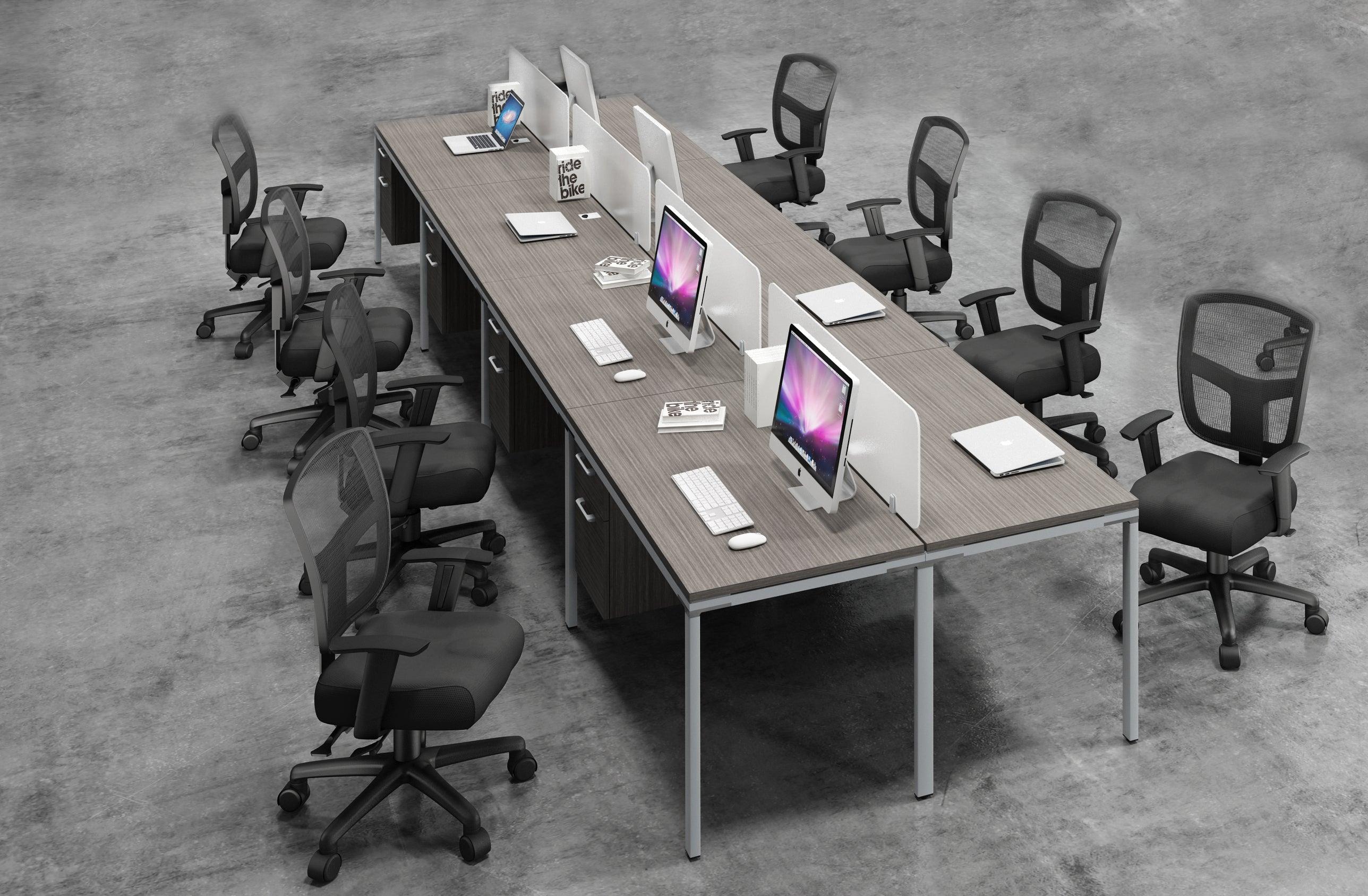 SGSD024 - Simple System 8 Person Facing Benching Workstations