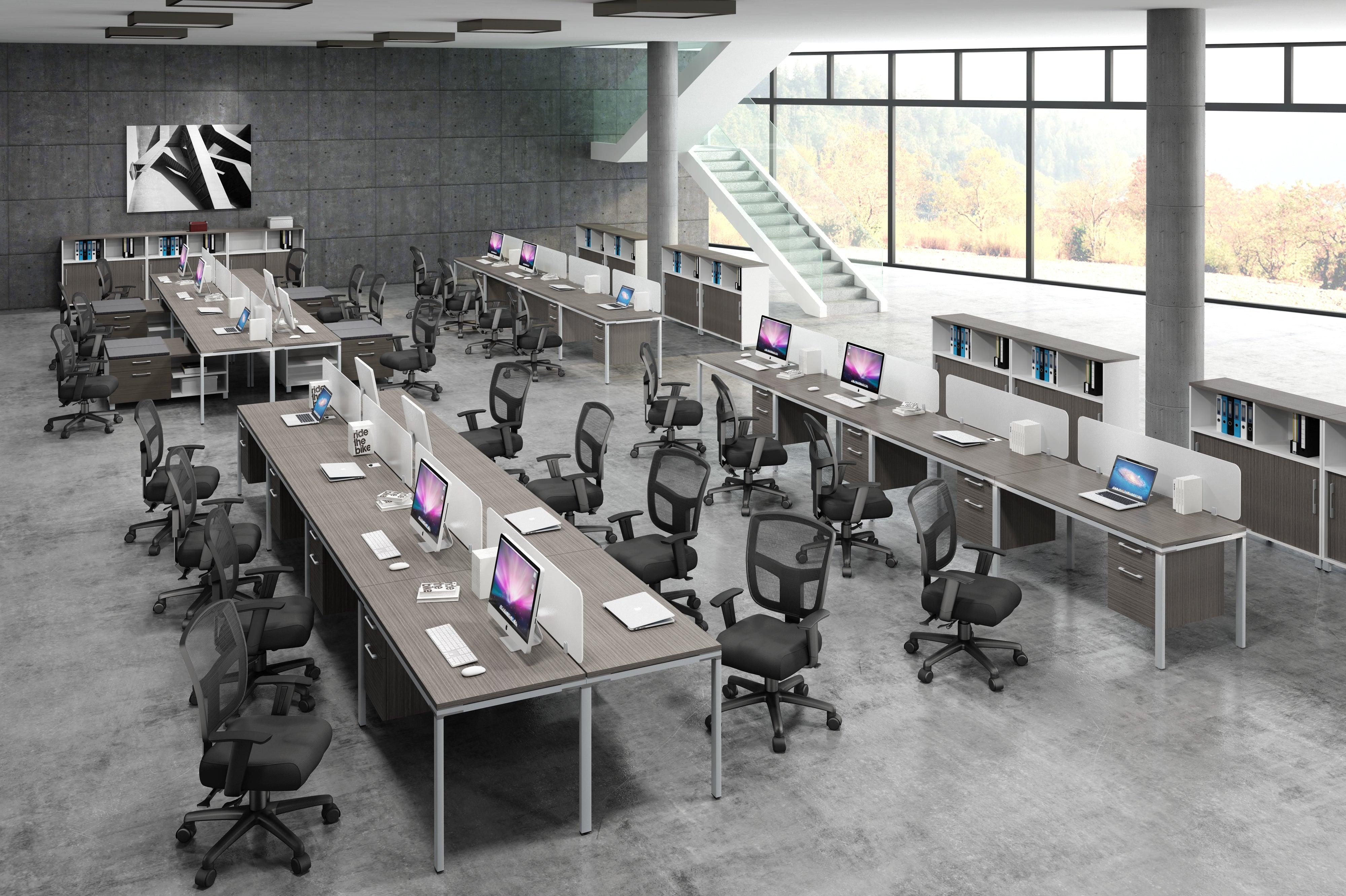 SGSD009 - Simple System 4 Person Benching Workstations